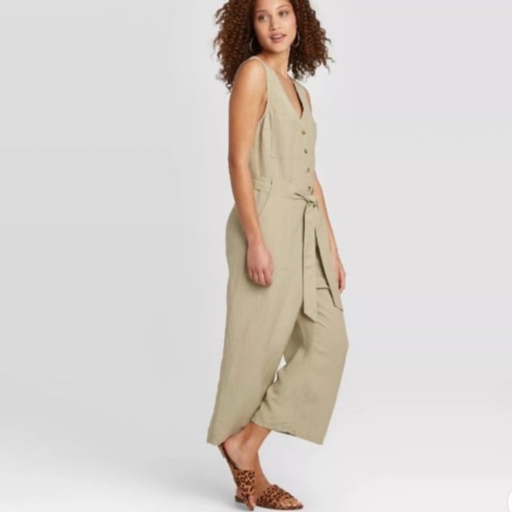 A New Day Khaki Pants Jumpsuit Plus Size XXl khaki